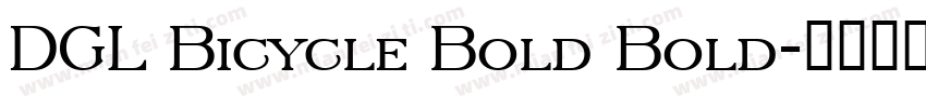 DGL Bicycle Bold Bold字体转换